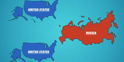 Russland Amerika Karte