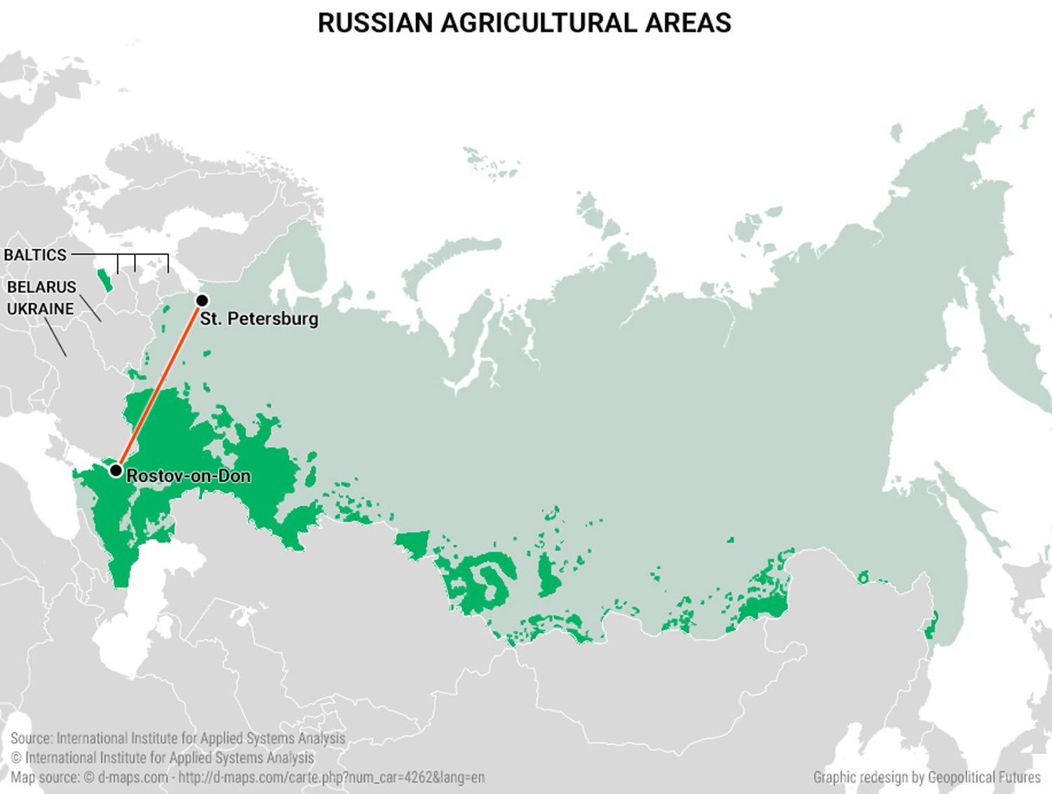 Die Russische Landwirtschaft Map Karte Der Russischen Landwirtschaft Ost Europa Europe