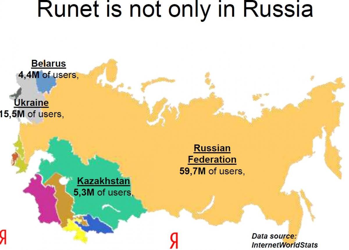 Karte Von Russisch Sprachigen Landern Russisch Sprechende Lander Karte Osteuropa Europa