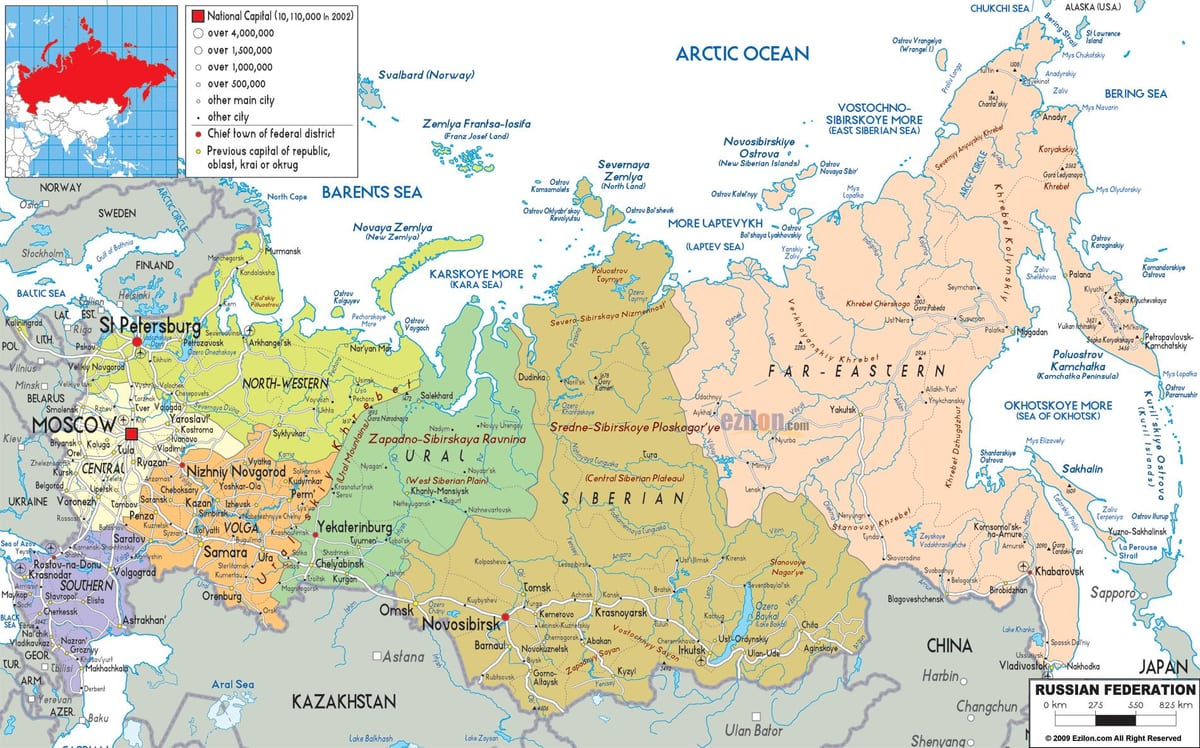 russische Karte