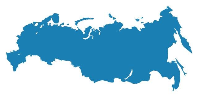 Landkarte Russland-Vektor