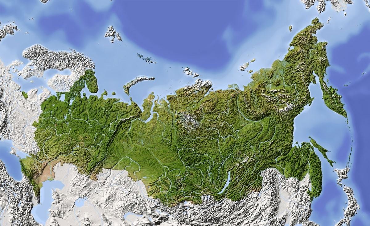 Sat-Karte Russland