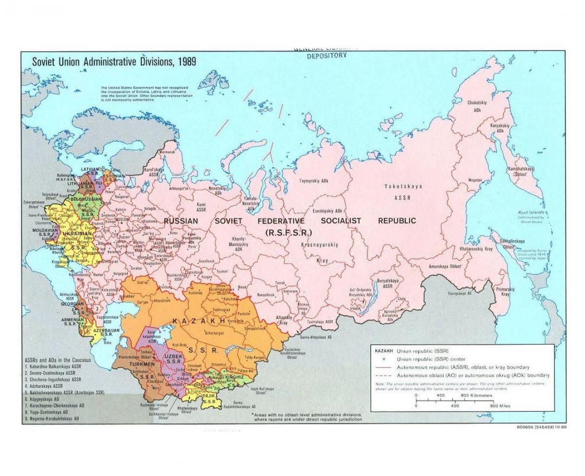 Sowjetunion Karte