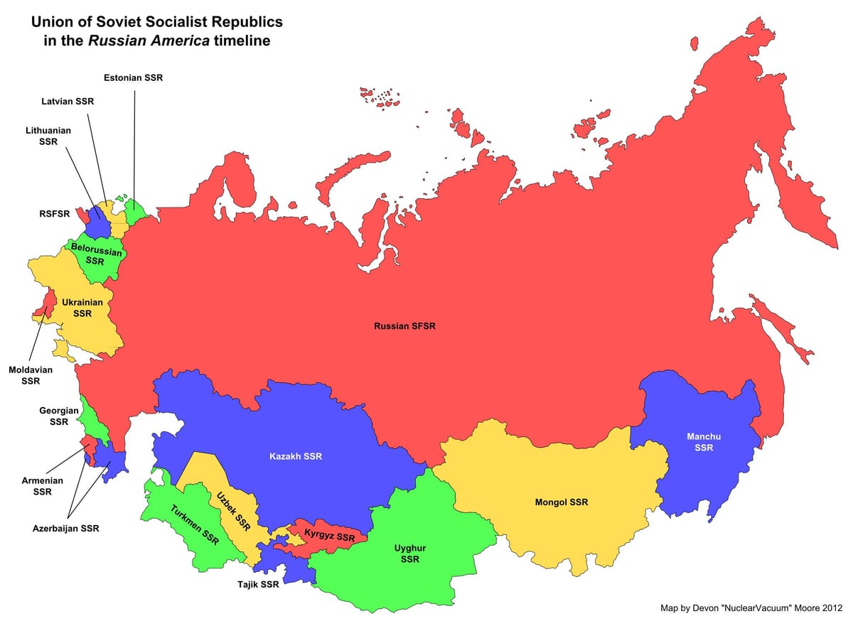 Russland / Sowjetunion-Karte