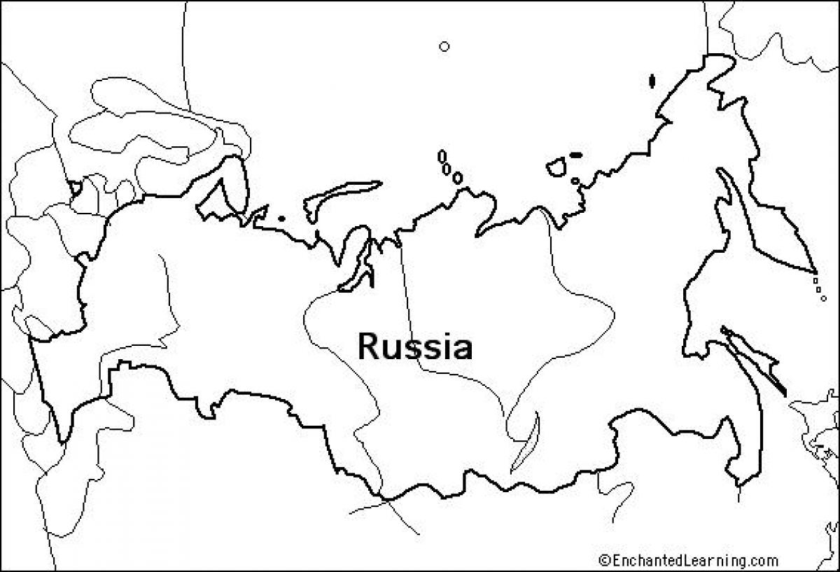 Umriss Landkarte Russland Karte Von Russland Osteuropa Europa   übersichtskarte Russland 