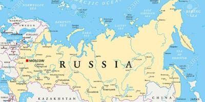 Russland Hauptstadt Karte