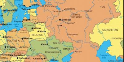 Osteuropa und Russland Karte