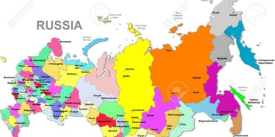 Karte der Russischen Föderation