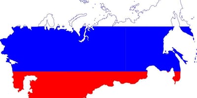 Karte Russlands fahne