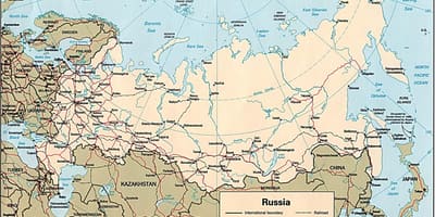 Die Karte von Russland