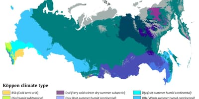Klima-Karte Russland
