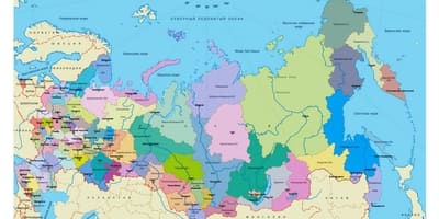 Karte Russlands Regionen