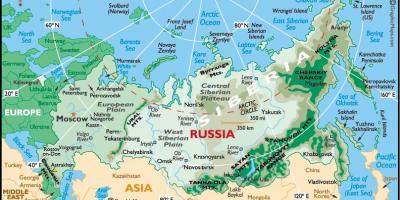 Karte von Russland-Reisen