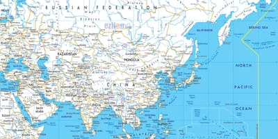 Landkarte Russland