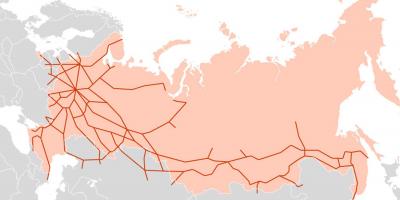 Karte von Russland-Transporte