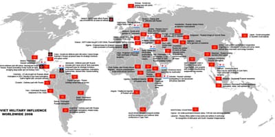 Karte der sowjetischen militärischen