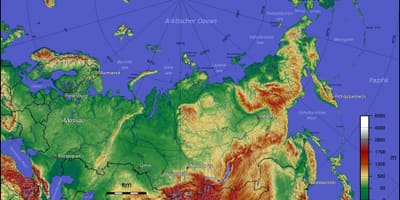 Topographische Karte Russland