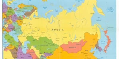 Karte der UdSSR / Russland